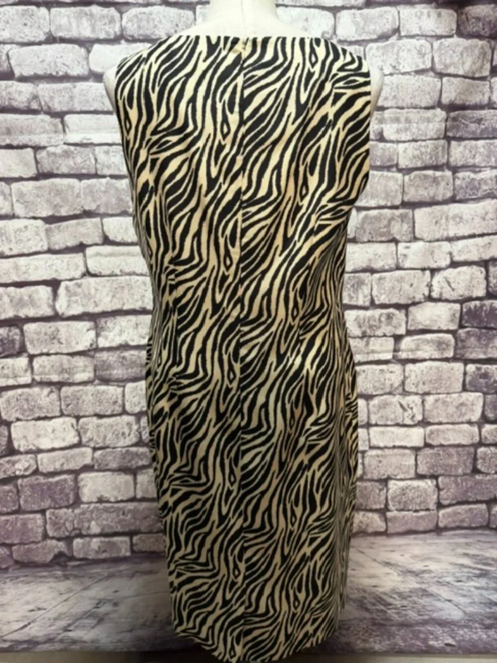 Spenser Jeremy Black & Beige Sleeveless Dress Size 12